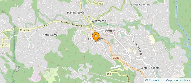 localisation de l'entreprise ARCHI C.A.O à VENCE