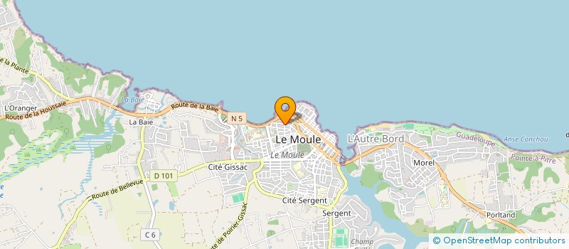 localisation de l'entreprise ARCHI CASE SARL à LE MOULE