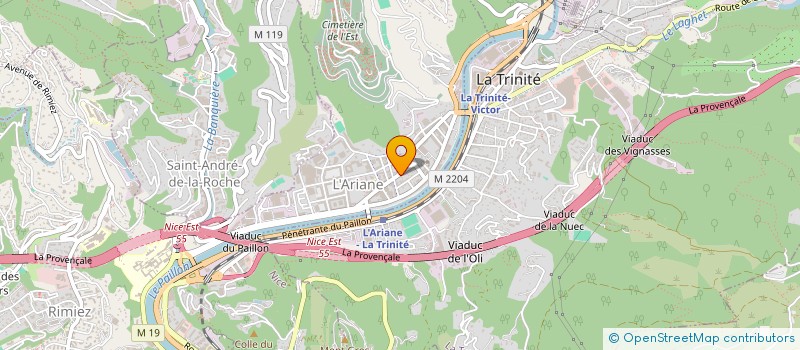 localisation de l'entreprise ARCHI CONCEPT à NICE