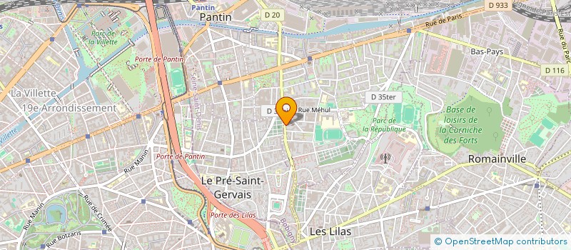 localisation de l'entreprise ARCHI CONCEPT à PANTIN