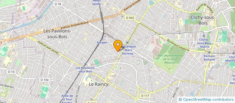 localisation de l'entreprise ARCHI-COR  LIVRY-GARGAN