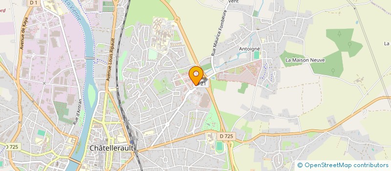 localisation de l'entreprise ARCHI CUISINES CREATION à CHATELLERAULT