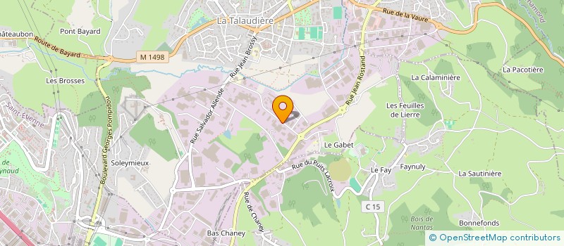 localisation de l'entreprise ARCHI&DESIGN à LA TALAUDIERE