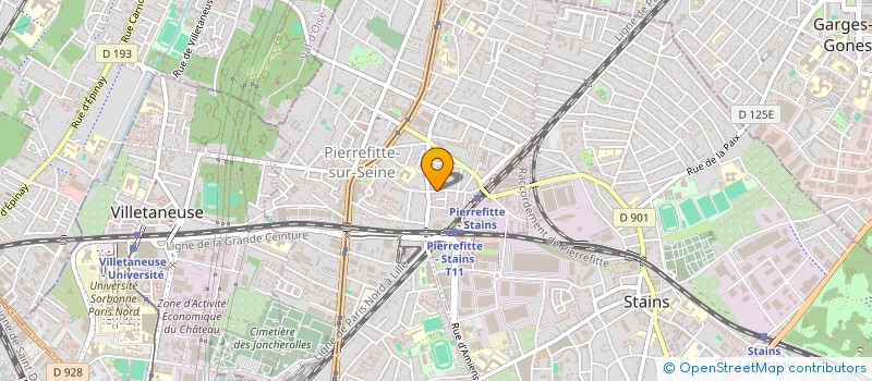 localisation de l'entreprise ARCHI & DESIGN à PIERREFITTE-SUR-SEINE