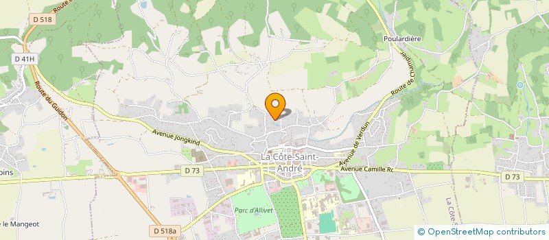 localisation de l'entreprise ARCHI ET PROJET ARCHITECTURE D'INTERIEUR  LA COTE-SAINT-ANDRE