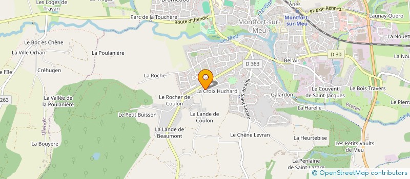 localisation de l'entreprise ARCHI FINANCES  MONTFORT-SUR-MEU