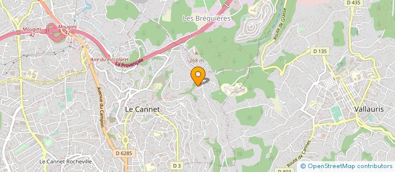 localisation de l'entreprise ARCHI.G à LE CANNET