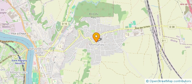 localisation de l'entreprise ARCHI-GONES  MONTANAY