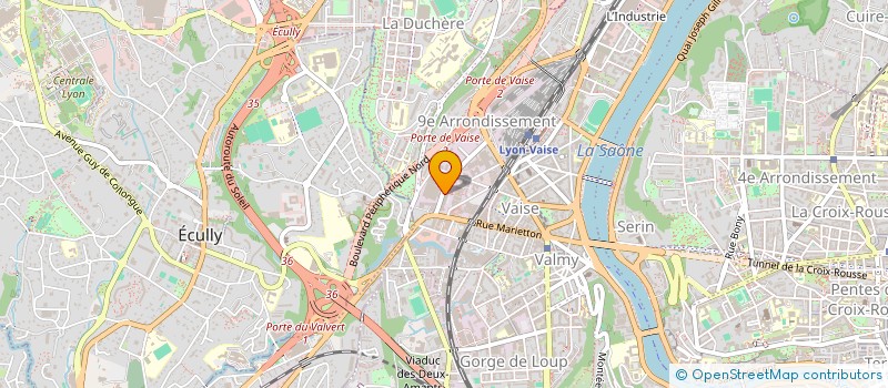 localisation de l'entreprise ARCHI . GRAPHI  LYON