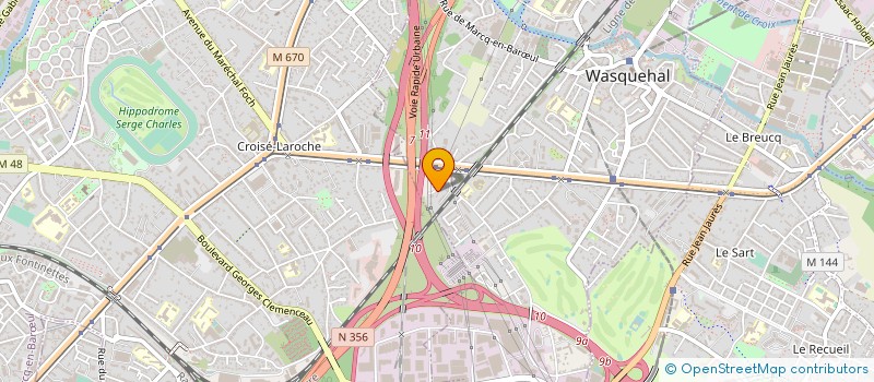 localisation de l'entreprise ARCHI GRAPHIQUE SERVICE  WASQUEHAL