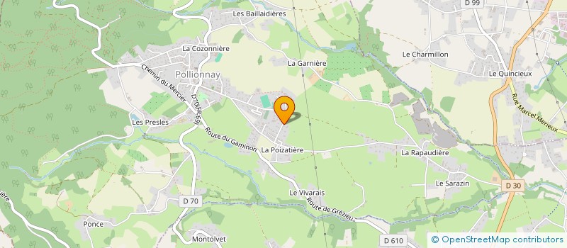localisation de l'entreprise ARCHI'GREEN SERVICES à POLLIONNAY