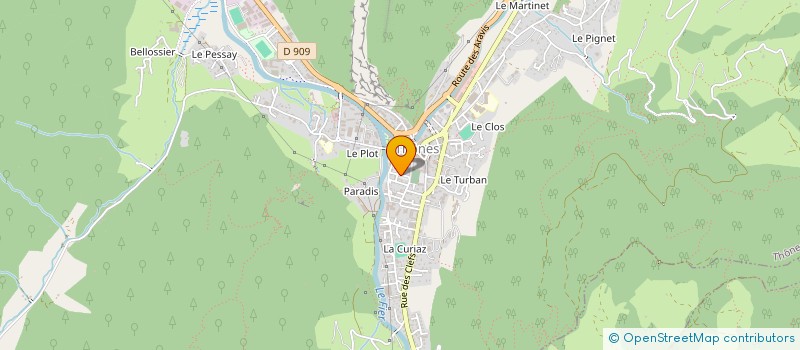 localisation de l'entreprise ARCHI HABITAT  THONES