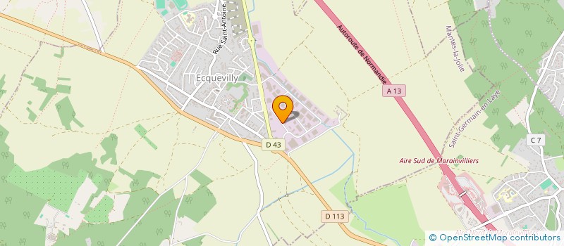 localisation de l'entreprise ARCHI LOGICIELS DISTRIBUTION à ECQUEVILLY