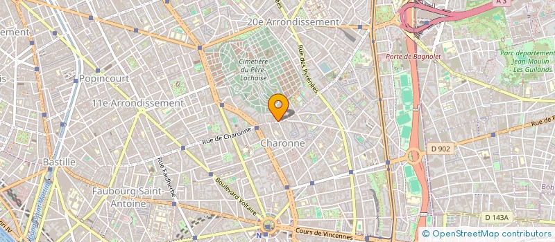 localisation de l'entreprise ARCHI.M.C.S.  PARIS