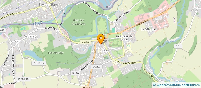 localisation de l'entreprise ARCHI'MAID à ANET