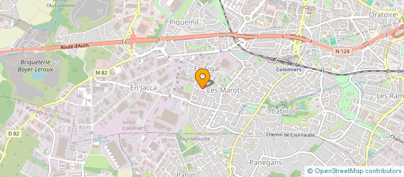 localisation de l'entreprise ARCHI - MO à COLOMIERS
