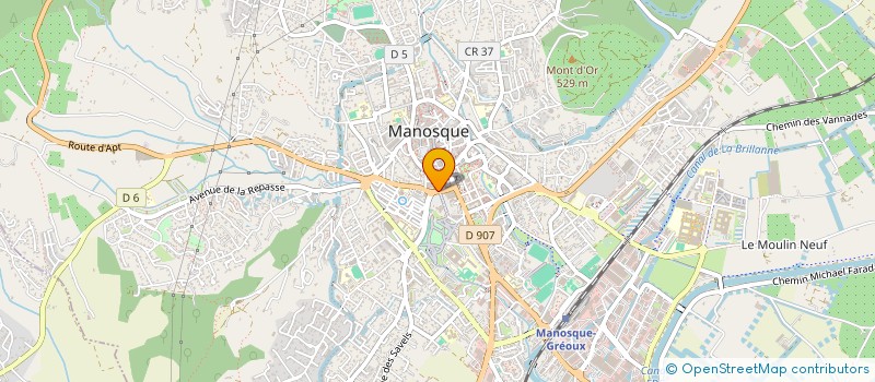 localisation de l'entreprise ARCHI-PAIN à MANOSQUE