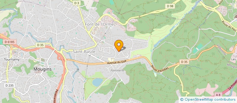 localisation de l'entreprise ARCHI PAYSAGE à MOUGINS