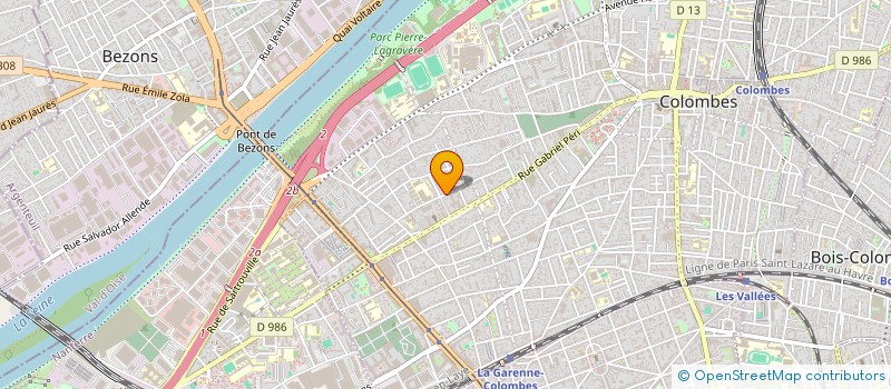 localisation de l'entreprise ARCHI PERS à COLOMBES