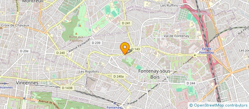 localisation de l'entreprise ARCHI PLUS à FONTENAY-SOUS-BOIS