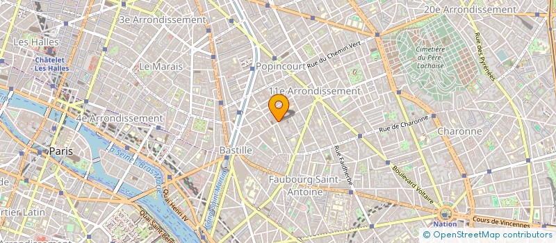 localisation de l'entreprise ARCHI PROD  PARIS