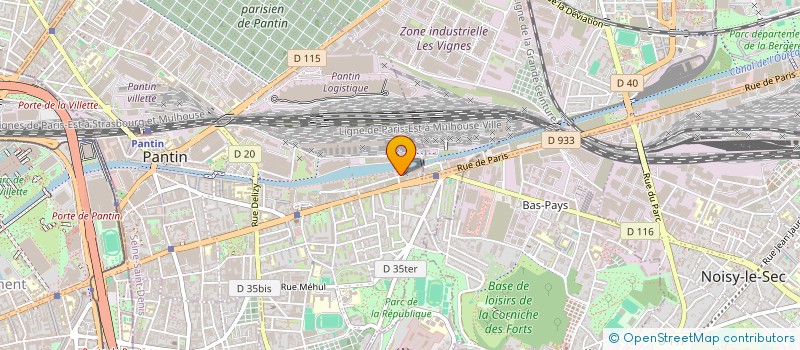 localisation de l'entreprise ARCHI PULSE  PANTIN