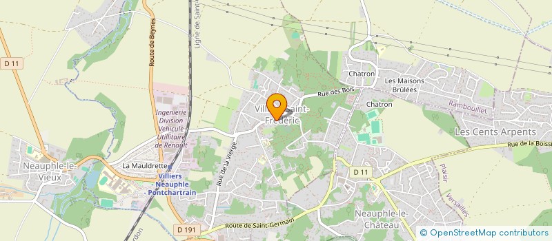 localisation de l'entreprise ARCHI RESTO  VILLIERS-SAINT-FREDERIC