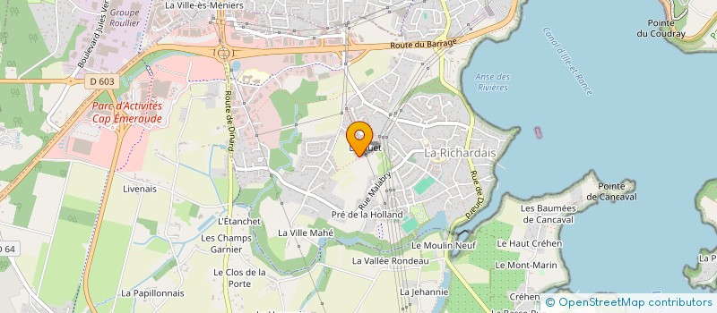 localisation de l'entreprise ARCHI T.A.  LA RICHARDAIS