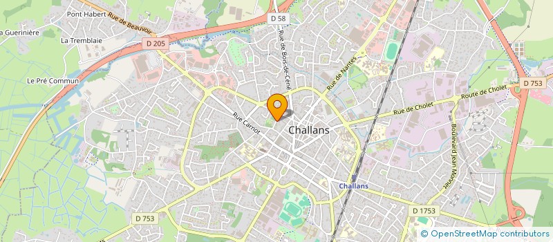 localisation de l'entreprise ARCHI'TECH à CHALLANS