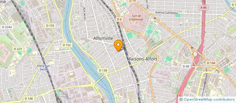 localisation de l'entreprise ARCHI-TECH à ALFORTVILLE