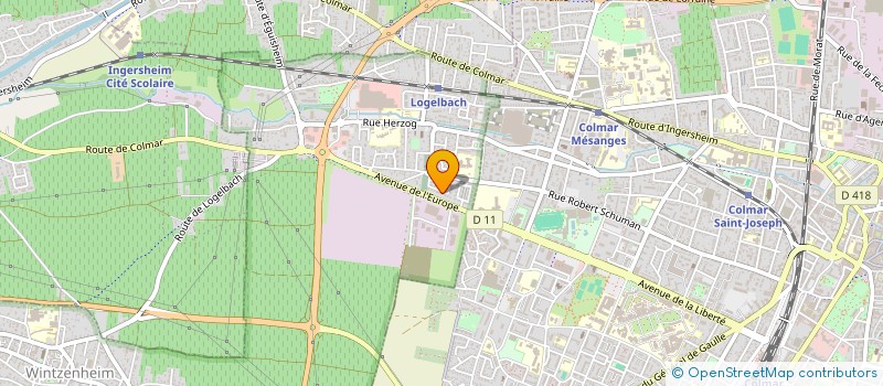 localisation de l'entreprise ARCHI-TECH 68 à WINTZENHEIM