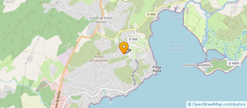 localisation de l'entreprise ARCHI'TECH à PORTO-VECCHIO