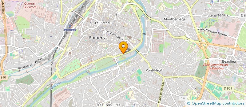 localisation de l'entreprise ARCHI-TECHNI-CONCEPT à POITIERS