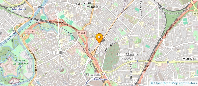 localisation de l'entreprise ARCHI-TRAM à LA MADELEINE