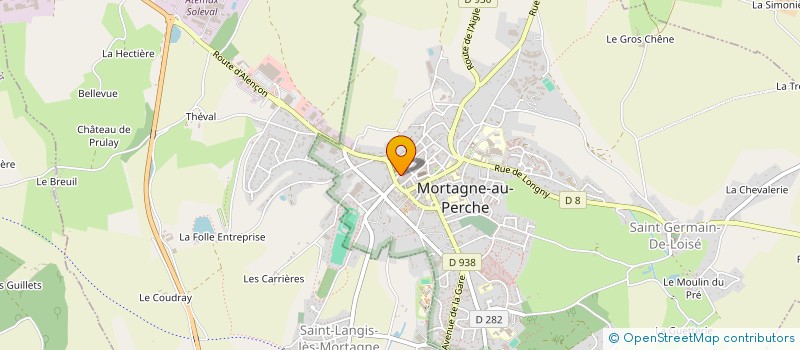 localisation de l'entreprise ARCHI-TRIAD à MORTAGNE-AU-PERCHE