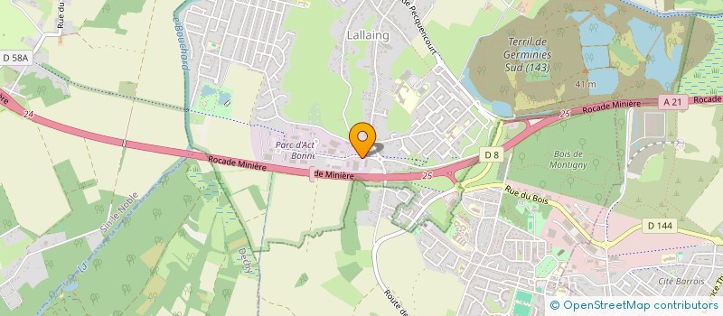 localisation de l'entreprise ARCHIBALD  LALLAING