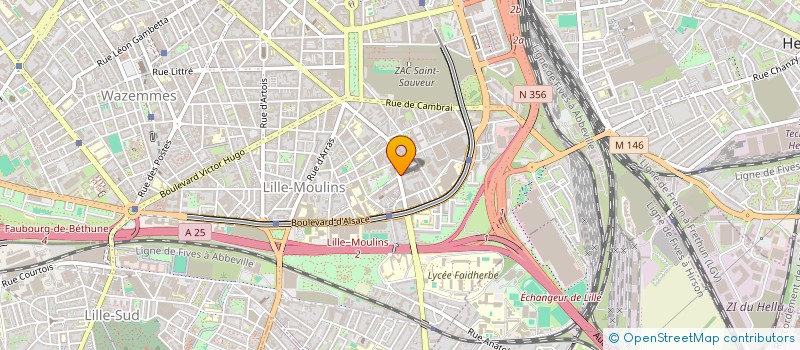 localisation de l'entreprise ARCHIBALD PROMOTION  LILLE