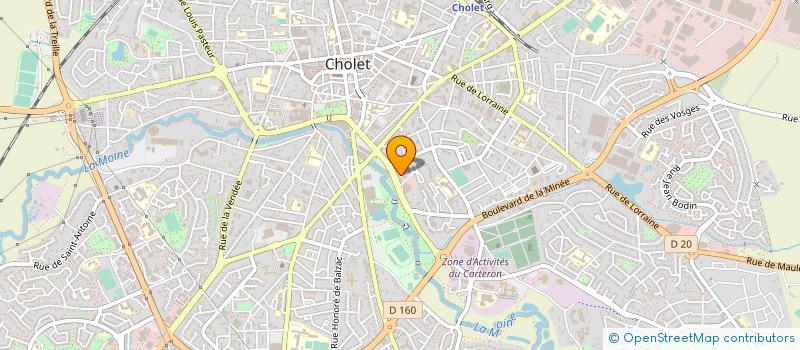 localisation de l'entreprise ARCHIDEA à CHOLET
