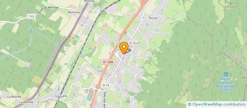 localisation de l'entreprise ARCHIDECO STUDIO  SAINT-CERGUES