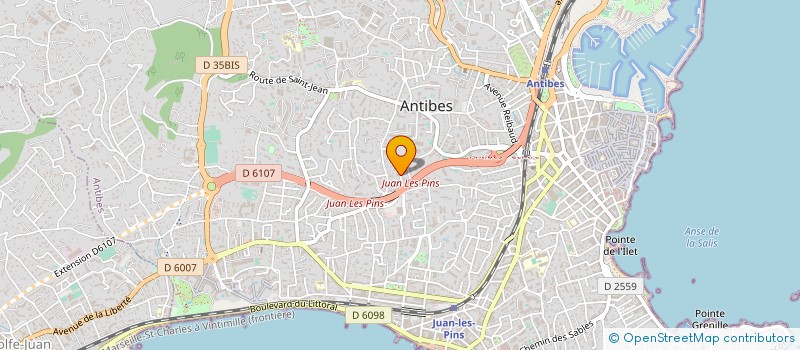localisation de l'entreprise ARCHIGAME à ANTIBES