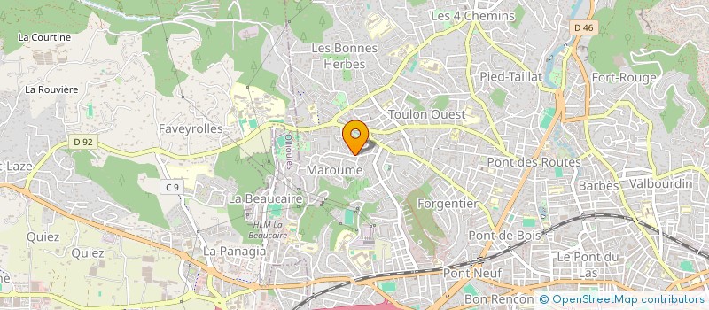 localisation de l'entreprise - ARCHIGEO -  TOULON