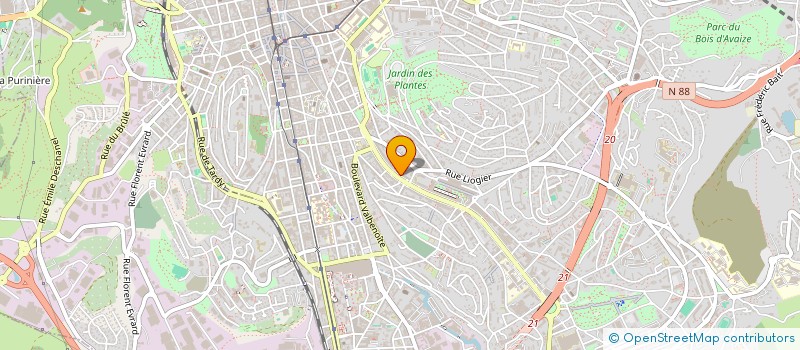 localisation de l'entreprise ARCHIKAD AGENCE D'ARCHITECTURE  SAINT-ETIENNE