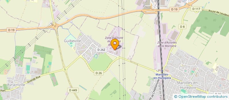 localisation de l'entreprise ARCHIKEO  GUIBEVILLE