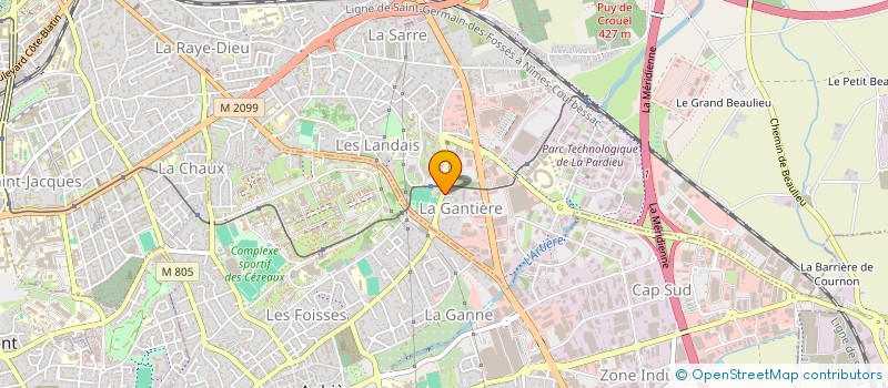 localisation de l'entreprise ARCHILAN  CLERMONT-FERRAND