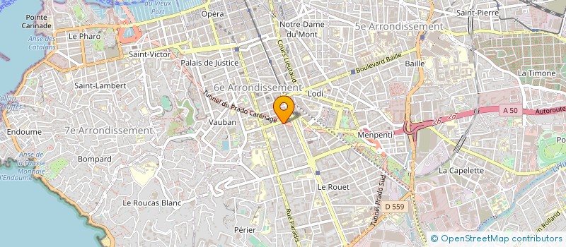 localisation de l'entreprise ARCHIM'AIDE à MARSEILLE