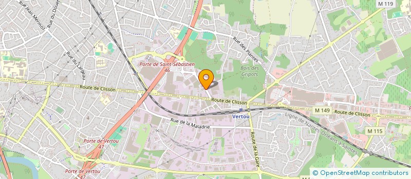 localisation de l'entreprise ARCHIMAGE ET ASSOCIES à SAINT-SEBASTIEN-SUR-LOIRE