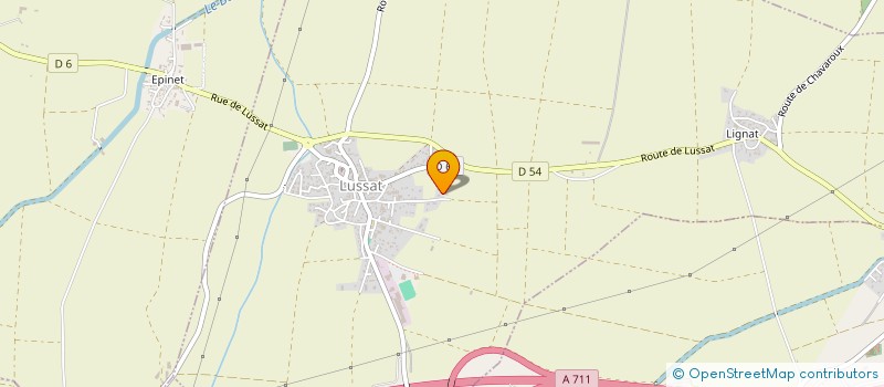 localisation de l'entreprise ARCHIMBAUD AUTO  LUSSAT