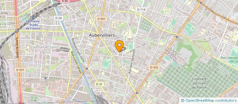 localisation de l'entreprise ARCHIMED PERFORMANCE à AUBERVILLIERS
