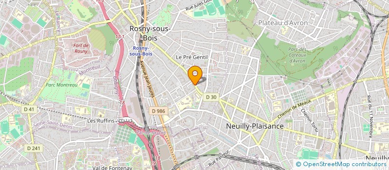 localisation de l'entreprise ARCHIMED SA à ROSNY-SOUS-BOIS
