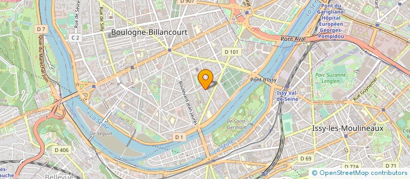 localisation de l'entreprise ARCHIMEDE à BOULOGNE-BILLANCOURT